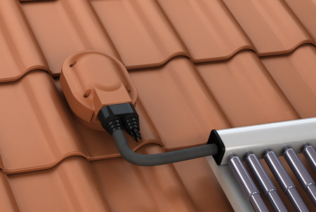 Przejście solarne i fotowoltaiczne Parotec do dachówki ceramicznej