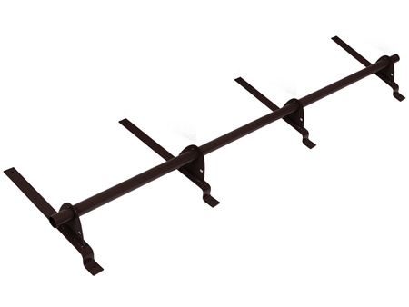 Zestaw ochrony rurowej o długości 150 cm, z 1 rzędem rur, do blachodachówki o module 350 mm / 30 mm