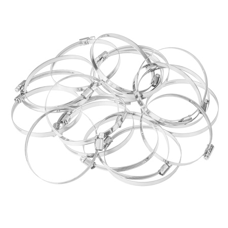 Opaski ślimakowe ze stali nierdzewnej W2 80–100 mm (10 szt.)