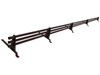 Zestaw ochrony rurowej o długości 200 cm, z 3 rzędami rur, do blachodachówki o module 330 mm / 30 mm