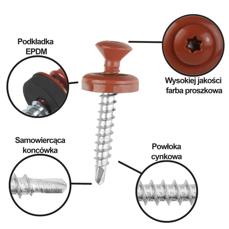 Wkręt farmerski do drewna WPD 4,8 mm x 35 mm - Parotec