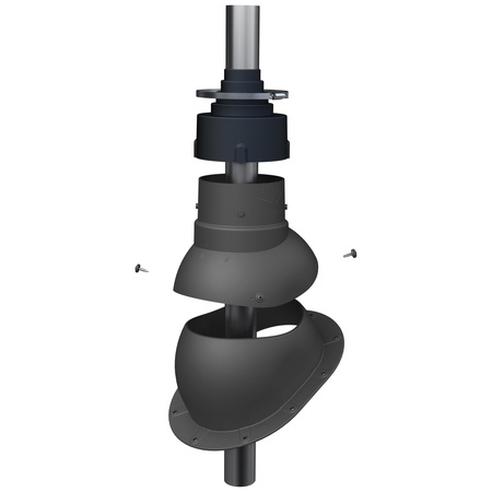 Przejście antenowe Parotec do blachy trapezowej