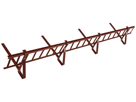 Zestaw płotka przeciwśniegowego o długości 200 cm i wysokości 15 cm do blachodachówki o module 350 mm / 35 mm