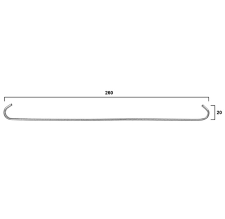 Spinka uniwersalna do dachówek - typ R