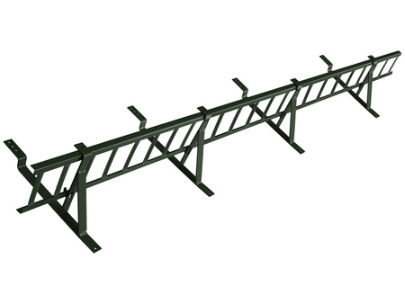 Zestaw płotka przeciwśniegowego o długości 150 cm i wysokości 20 cm, do blachy panelowej o module 380 mm / 35 mm