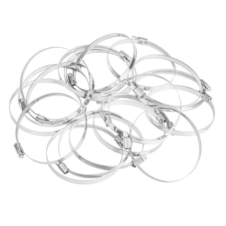 Opaski ślimakowe ze stali nierdzewnej W2 90–110 mm (10 szt.)