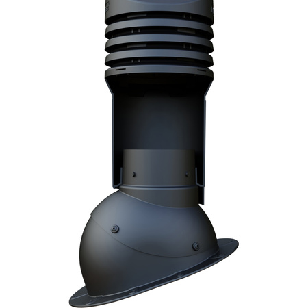 Kominek wentylacyjny z odpływem kondensatu DN125 mm Parotec do blachy trapezowej