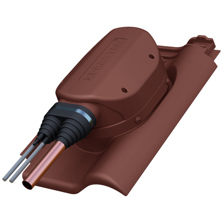 Przejście solarne i fotowoltaiczne Parotec do dachówki ceramicznej