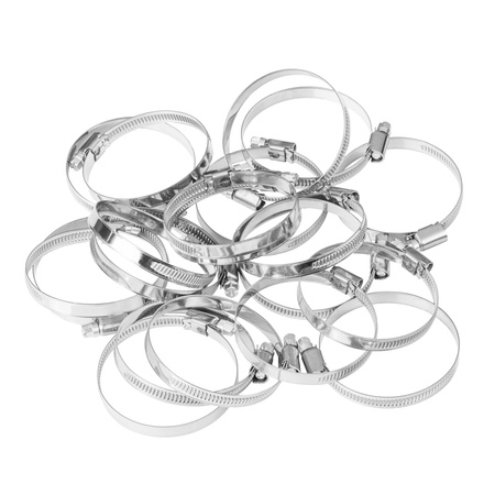 Opaski ślimakowe ze stali nierdzewnej W2 40–60 mm (10 szt.)