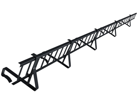 Zestaw płotka przeciwśniegowego o długości 200 cm i wysokości 15 cm, do dachówek betonowych i ceramicznych