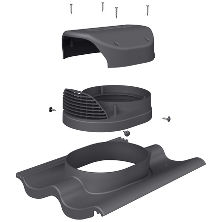 Wywietrznik połaciowy Parotec do blachy trapezowej