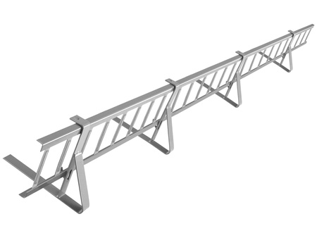 Zestaw płotka przeciwśniegowego o długości 150 cm i wysokości 20 cm do pokryć płaskich