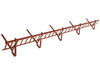 Zestaw płotka przeciwśniegowego o długości 200 cm i wysokości 20 cm, do blachodachówki o module 350 mm / 30 mm