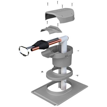 Przejście solarne i fotowoltaiczne Parotec do blachy trapezowej