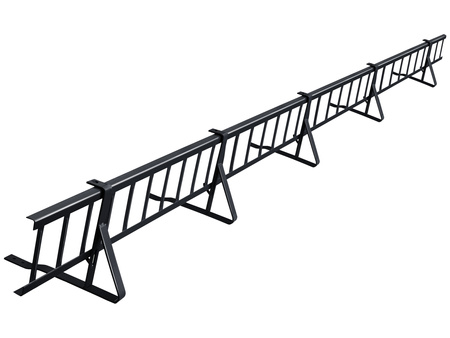 Zestaw płotka przeciwśniegowego o długości 200 cm i wysokości 20 cm, do dachówek betonowych i ceramicznych