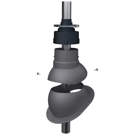 Przejście antenowe Parotec do blachy trapezowej