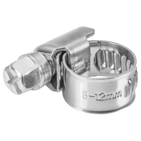 Opaski ślimakowe ze stali nierdzewnej W2 08–12 mm (10 szt.)
