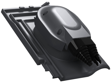 Przejście solarne i fotowoltaiczne Parotec do dachówki ceramicznej