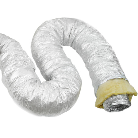 Przewód wentylacyjny IZOFLEX elastyczny izolowany aluminiowy Ø200 mm x 10 mb