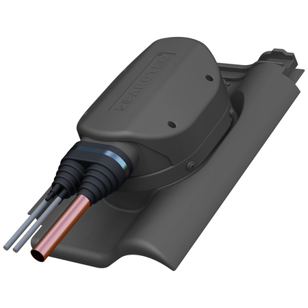 Przejście solarne i fotowoltaiczne Parotec do dachówki ceramicznej