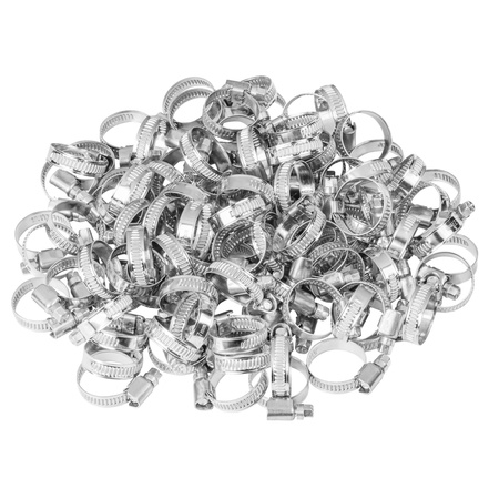 Opaski ślimakowe ze stali nierdzewnej W2 16–27 mm (10 szt.)