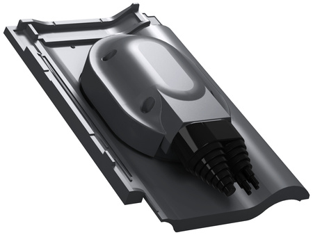 Przejście solarne i fotowoltaiczne Parotec do dachówki ceramicznej