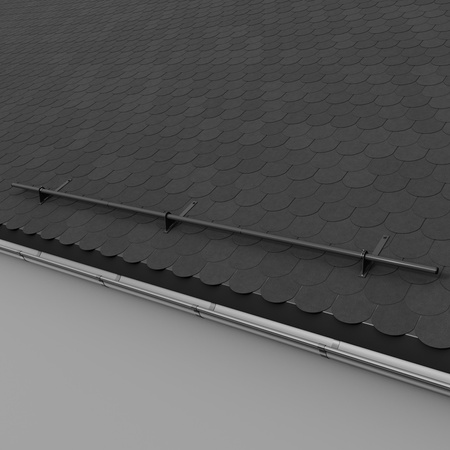 Zestaw ochrony rurowej z 1 rzędem rur do pokryć płaskich