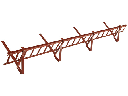 Zestaw płotka przeciwśniegowego o długości 200 cm i wysokości 15 cm do blachodachówki o module 350 mm / 35 mm