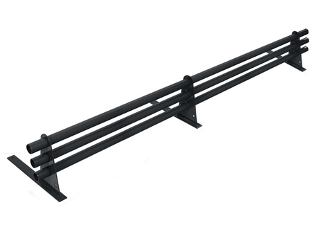 Zestaw ochrony rurowej o długości 150 cm, z 3 rzędami rur, do pokryć płaskich