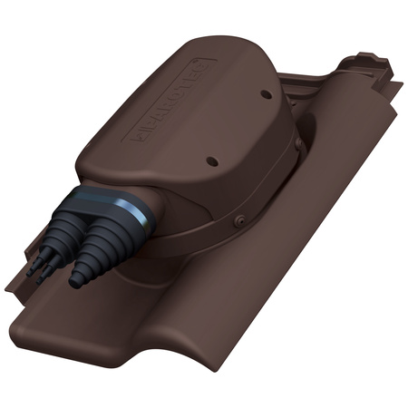 Przejście solarne i fotowoltaiczne Parotec do dachówki ceramicznej