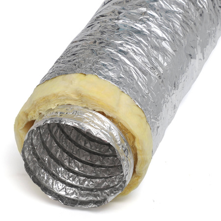 Przewód wentylacyjny IZOFLEX elastyczny izolowany aluminiowy Ø200 mm x 10 mb