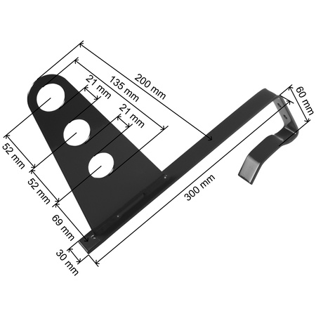 Zestaw ochrony rurowej z 3 rzędami rur do dachówek betonowych i ceramicznych