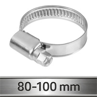 Opaski ślimakowe ze stali nierdzewnej W2 80–100 mm (10 szt.)