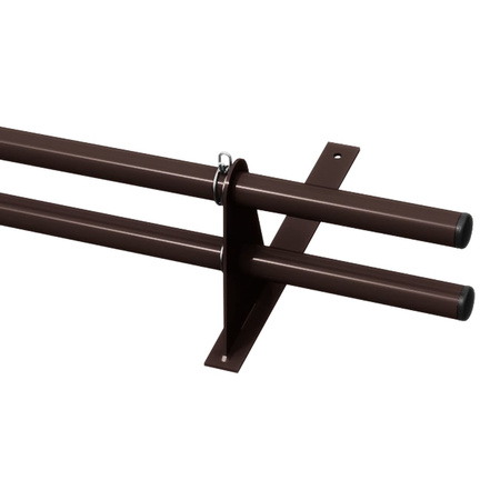 Zestaw ochrony rurowej z 2 rzędami rur do pokryć płaskich