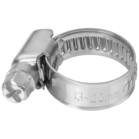 Opaski ślimakowe ze stali nierdzewnej W2 13–20 mm (10 szt.)