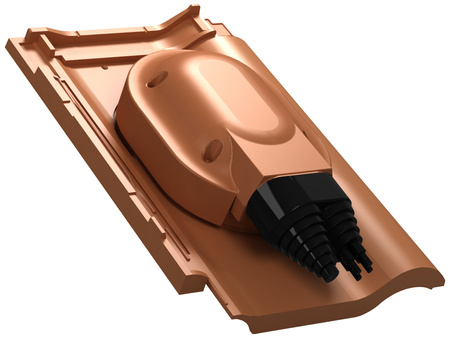 Przejście solarne i fotowoltaiczne Parotec do dachówki ceramicznej