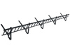 Zestaw płotka przeciwśniegowego o długości 200 cm i wysokości 20 cm, do blachodachówki o module 350 mm / 30 mm