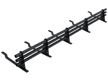 Zestaw ochrony rurowej o długości 200 cm, z 3 rzędami rur, do blachy panelowej o module 380 mm / 35 mm