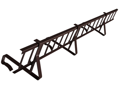 Zestaw płotka przeciwśniegowego o długości 200 cm i wysokości 15 cm, do dachówek betonowych i ceramicznych
