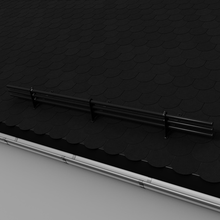 Zestaw ochrony rurowej z 3 rzędami rur do pokryć płaskich