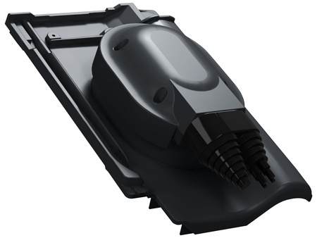 Przejście solarne i fotowoltaiczne Parotec do dachówki ceramicznej