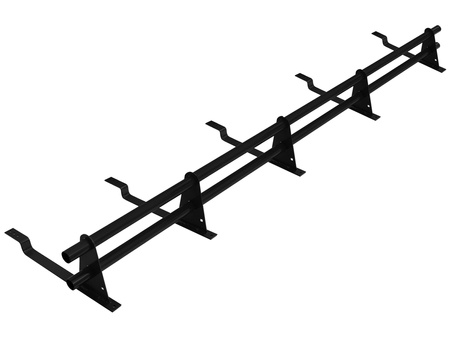 Zestaw ochrony rurowej o długości 200 cm, z 2 rzędami rur, do blachy panelowej o module 380 mm / 35 mm