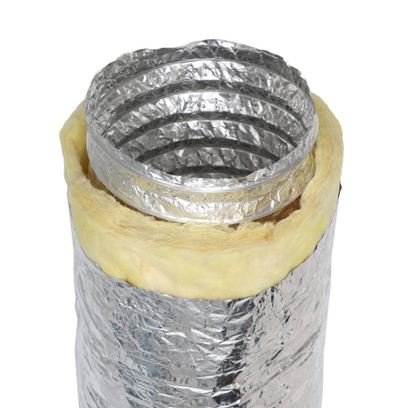 Przewód wentylacyjny IZOFLEX elastyczny izolowany aluminiowy Ø203 mm x 10 mb