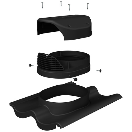 Wywietrznik połaciowy Parotec do blachy trapezowej