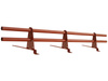 Zestaw ochrony rurowej o długości 150 cm, z 2 rzędami rur, do blachodachówki o module 350 mm / 35 mm
