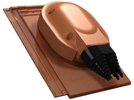 Przejście solarne i fotowoltaiczne Parotec do dachówki ceramicznej