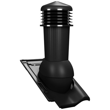 Kominek wentylacyjny z odpływem kondensatu DN125 mm Parotec do dachówki ceramicznej