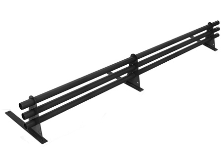 Zestaw ochrony rurowej o długości 150 cm, z 3 rzędami rur, do pokryć płaskich