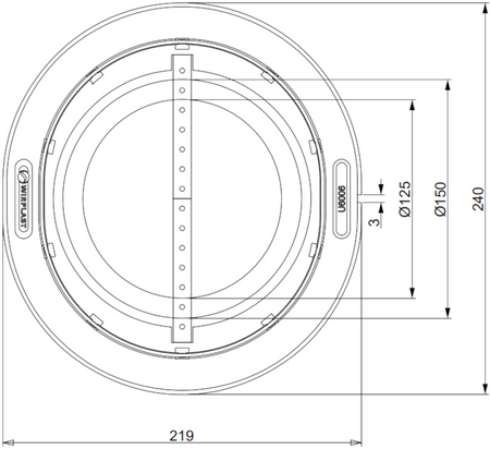 WIROMAX 125 Kołnierz uszczelniający do kominków z rurą kątową membrany dach