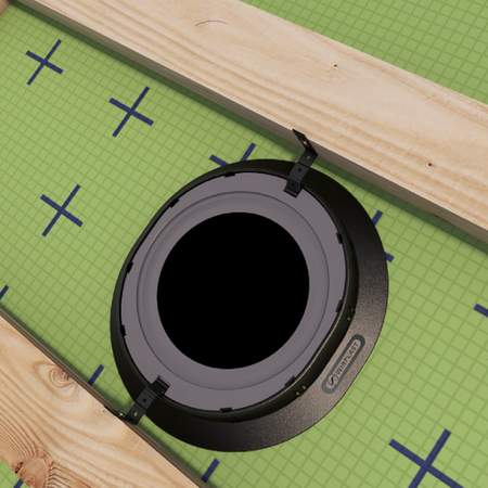 WIROMAX 125 Kołnierz uszczelniający do kominków z rurą kątową membrany dach